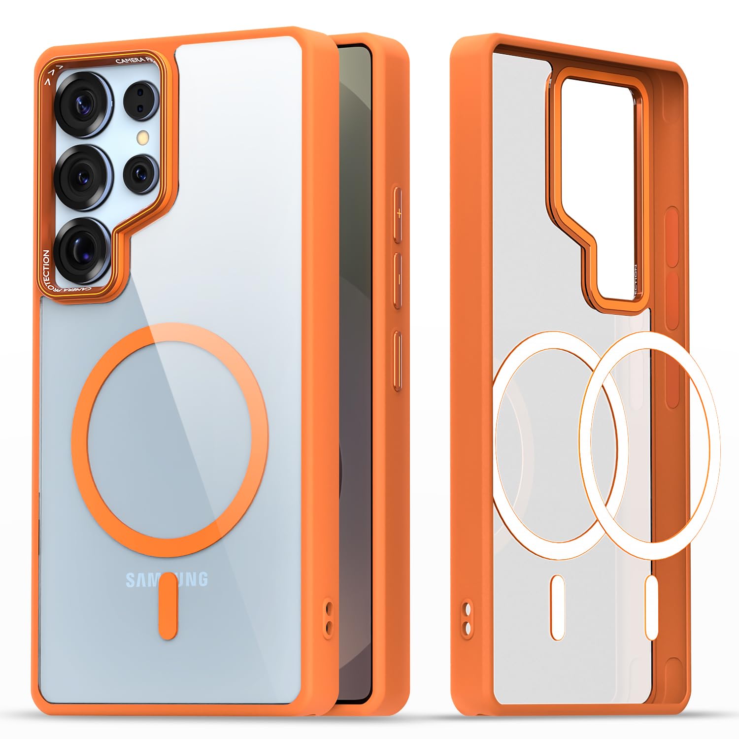 Pikkme Samsung S25 Ultra 5G orange mag-safe phone cover
