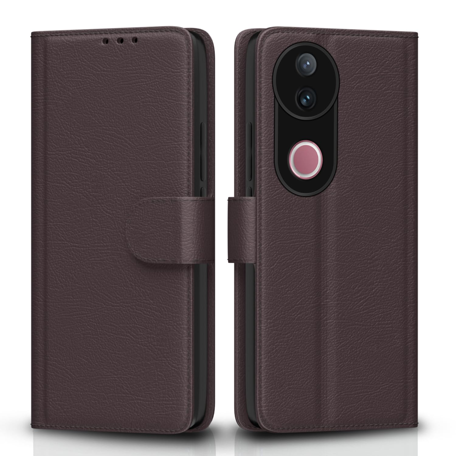 Pikkme Vivo V50 5G / V50e 5G Vintage Flip Cover (Coffee)