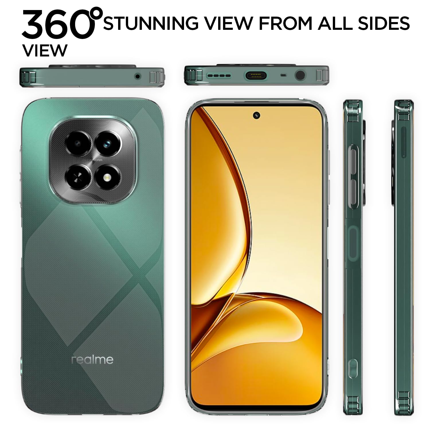 Transparent Soft Silicone phone cover for Realme C63 5G – Pikkme – photo 3