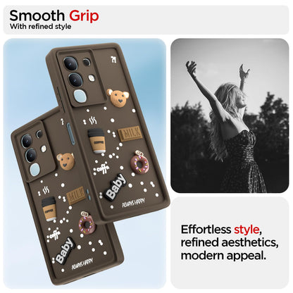 Pikkme brown mobile cover for Vivo T4x/iQOO Z10x/Y31 Pro 5G – photo 2