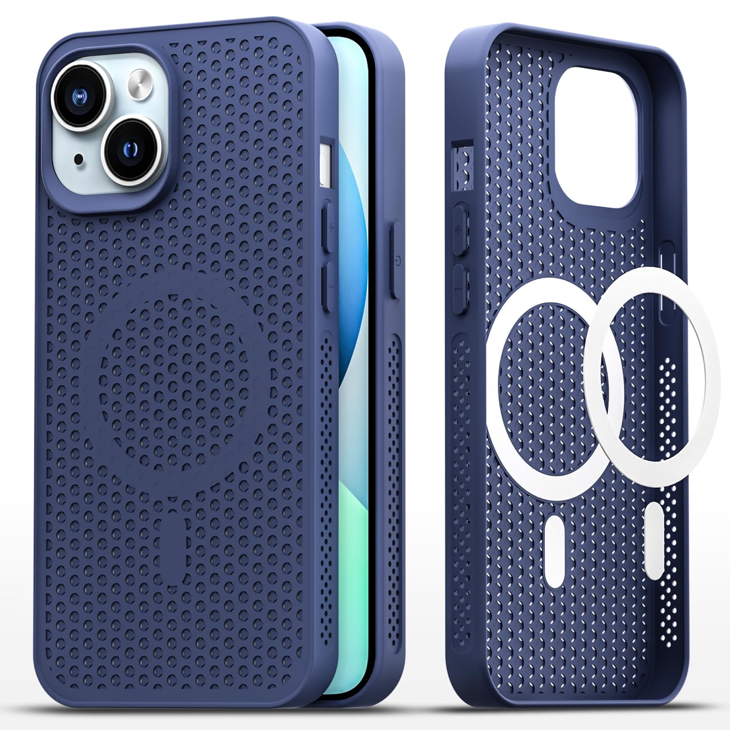 Blue mobile back cover for iPhone 13/14 – Pikkme