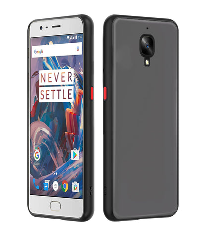 Black Matte back cover for OnePlus 3/3T – Pikkme