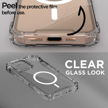 Transparent mag-safe MagSafe back cover for iPhone 16 Pro Max – Pikkme – photo 3