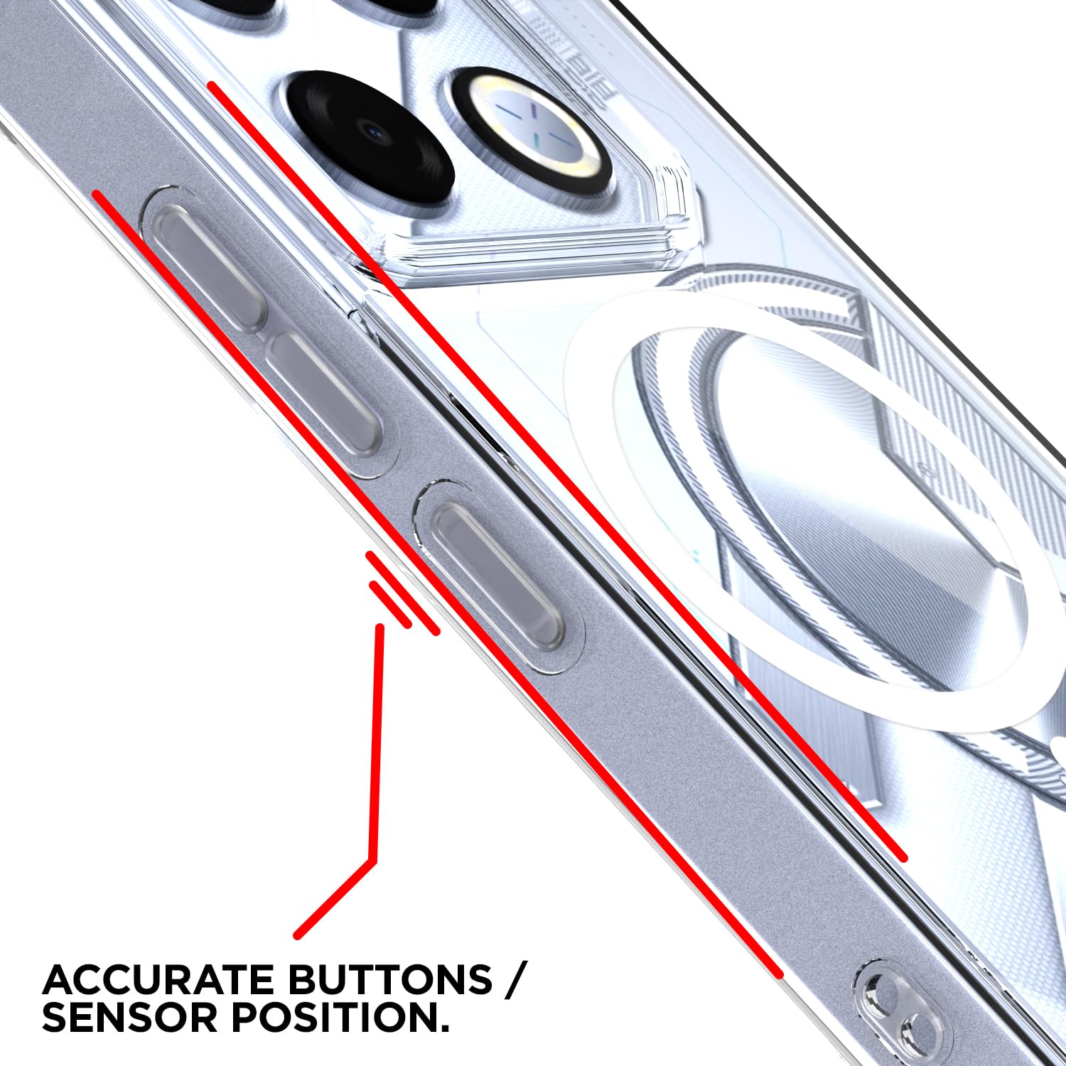 Infinix GT 20 Pro 5G MagSafe mobile cover in transparent mag-safe by Pikkme – photo 6
