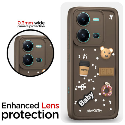 Pikkme Vivo V25 5G brown mobile cover – photo 5