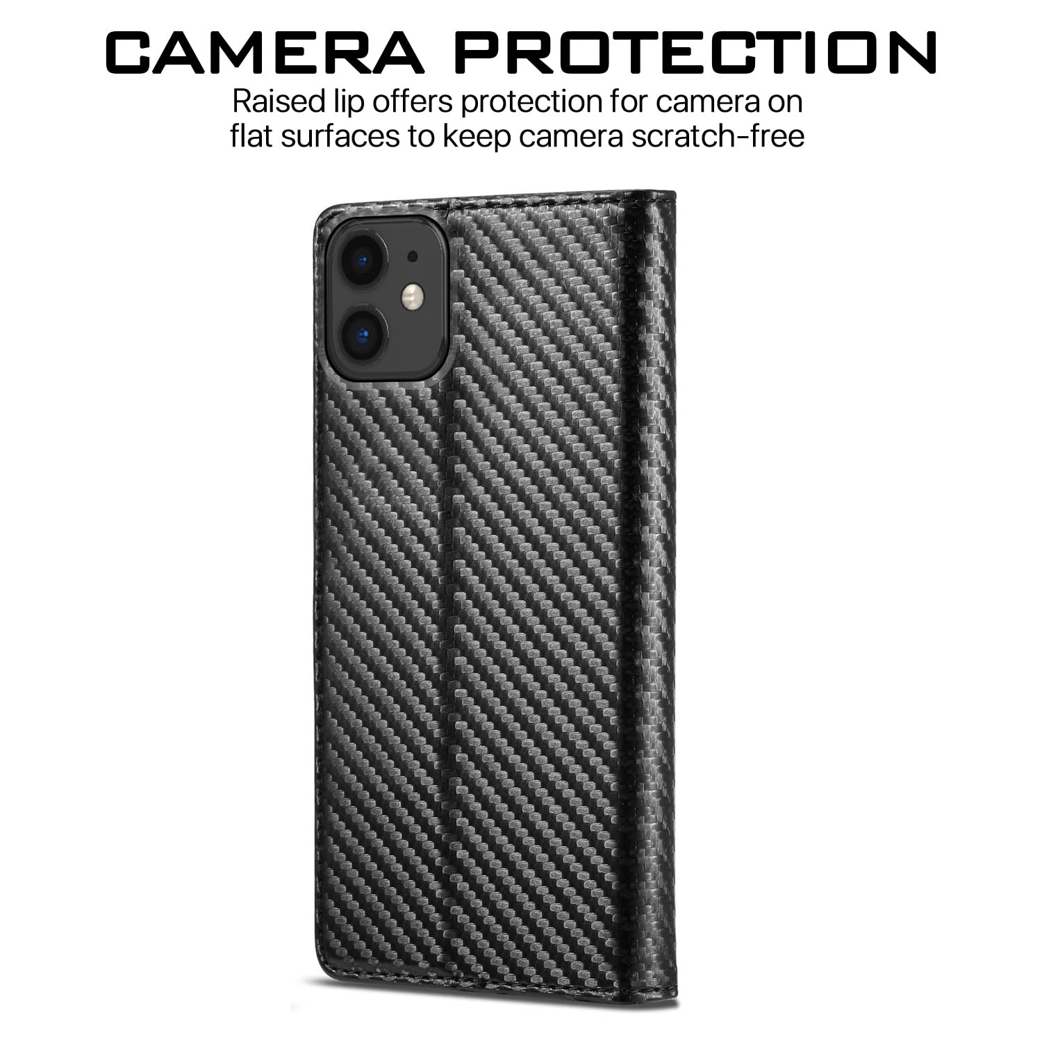 Wallet Flip Cover (Black) Wallet wallet flip cover in black by Pikkme – photo 5