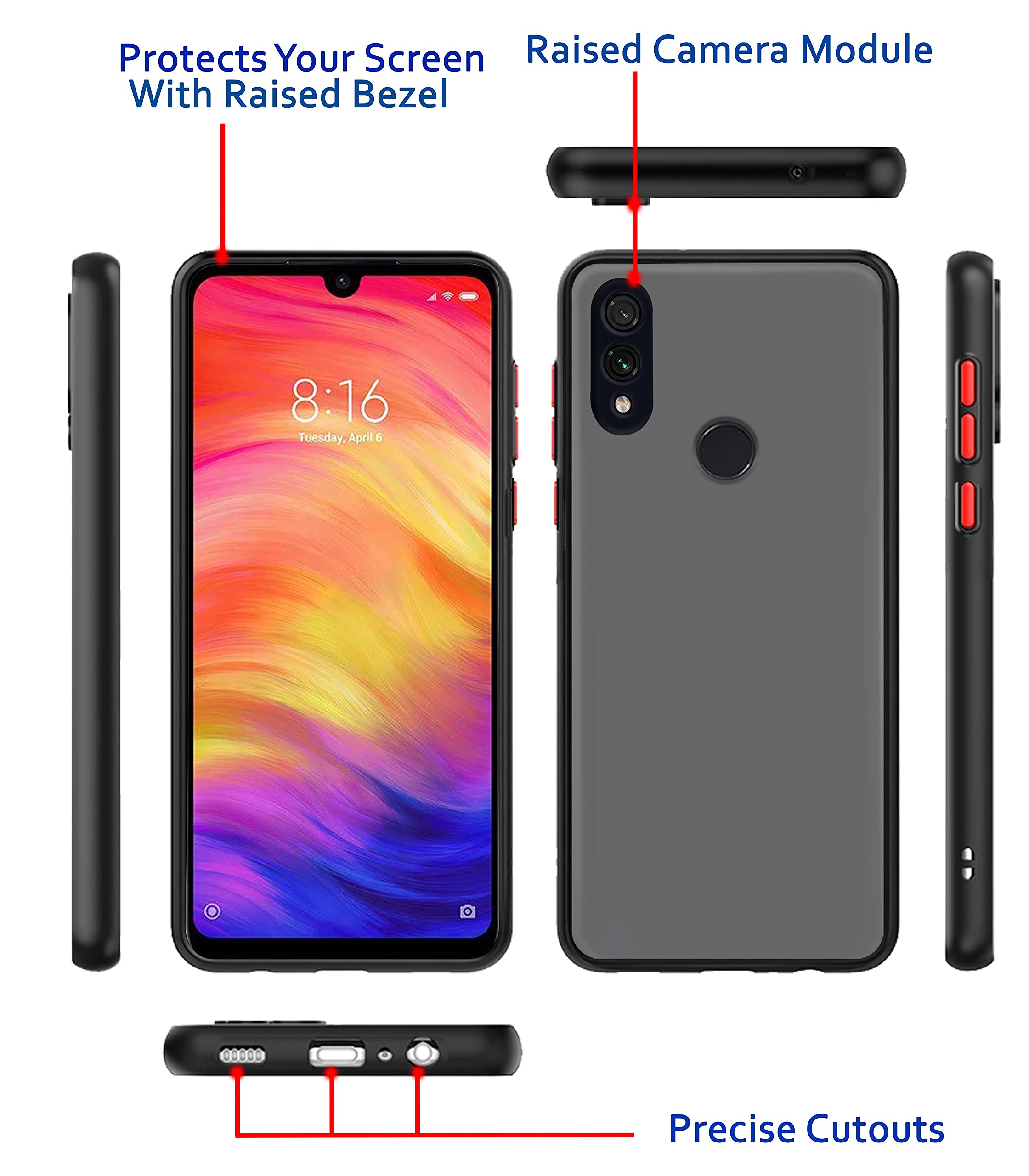 Pikkme black back cover for Redmi Note 7/Note 7 Pro/Note 7S – photo 3