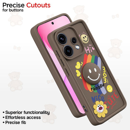 Oppo Reno 15F 5G Smile Rainbow phone cover in brown by Pikkme – photo 6