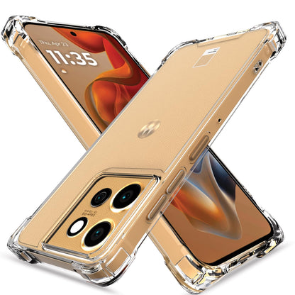 Pikkme Motorola Moto Edge 50 Neo 5G PC + TPU Crystal Clear Back Cover (Transparent)