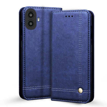 Pikkme CMF by Nothing Phone 1 Premium Leather Magnetic Flip Cover (Blue)