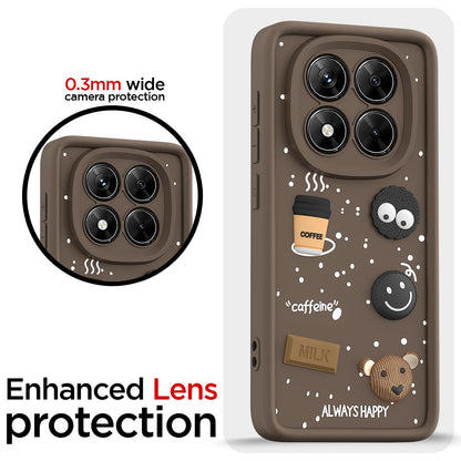 Pikkme brown Silicone mobile cover for Redmi Note 14 Pro 5G/3D – photo 5