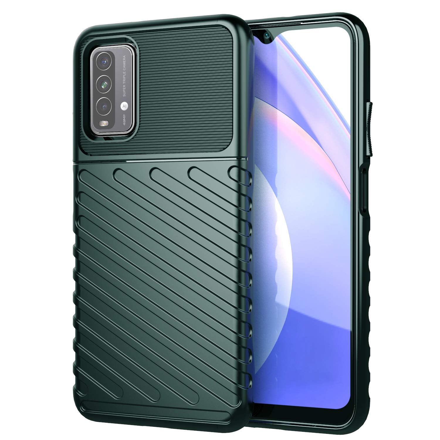 Green Matte mobile back cover for Redmi 9 Power – Pikkme – photo 3