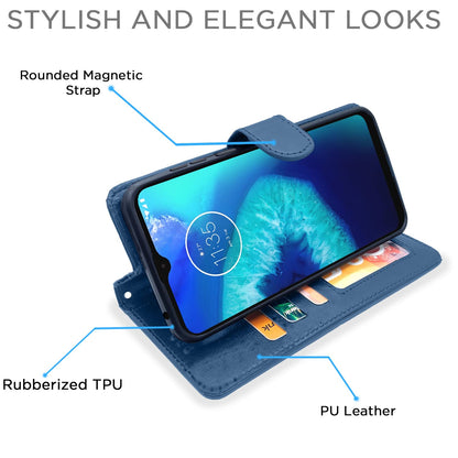 Blue mobile flip cover for Moto G8 Power Lite – Pikkme – photo 5