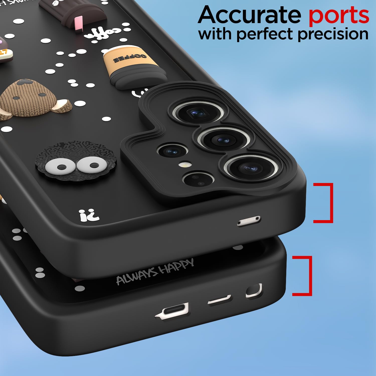 Black Silicone phone cover for Samsung S25 Ultra 5G/3D – Pikkme – photo 4
