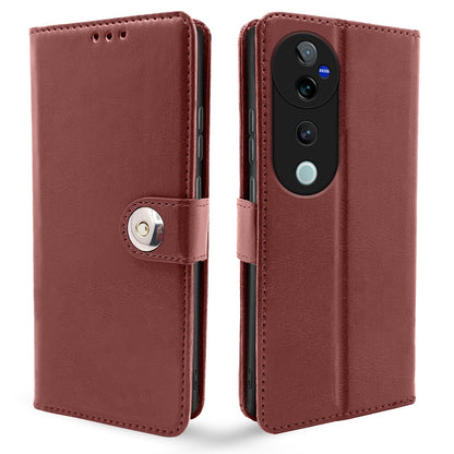 Brown mobile flip cover for Vivo V40/V40 Pro/T3 Ultra 5G – Pikkme