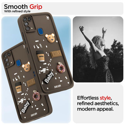Pikkme Samsung M31/M31 Prime/F41 Silicone brown mobile cover – photo 2