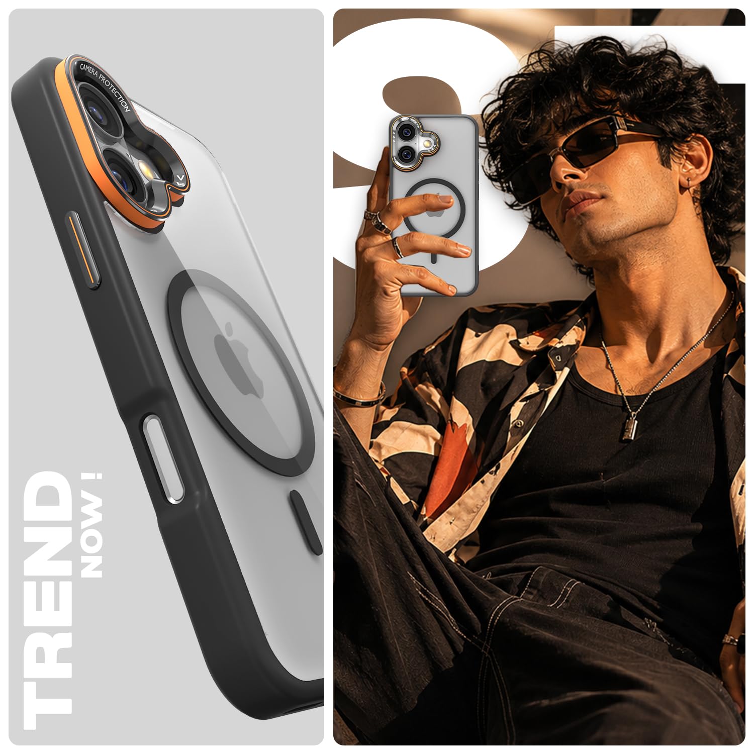 Pikkme black mag-safe mobile cover for iPhone 16 Plus – photo 7