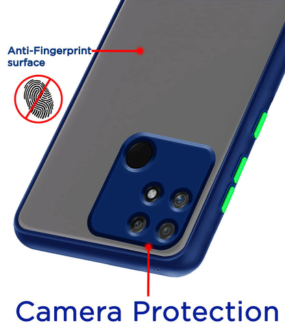 Realme Narzo 50A back cover in blue by Pikkme – photo 2