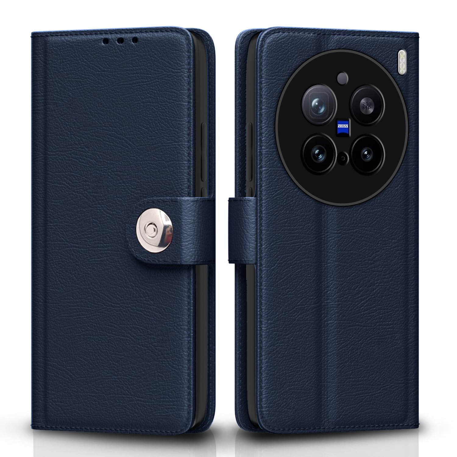 Pikkme blue flip cover for Vivo X200 Pro 5G