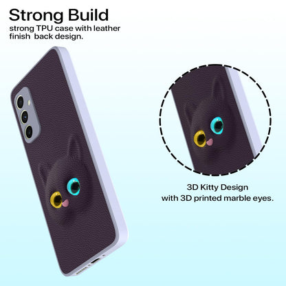 Pikkme Samsung Galaxy A54 5G Kitty Back Cover (Purple)