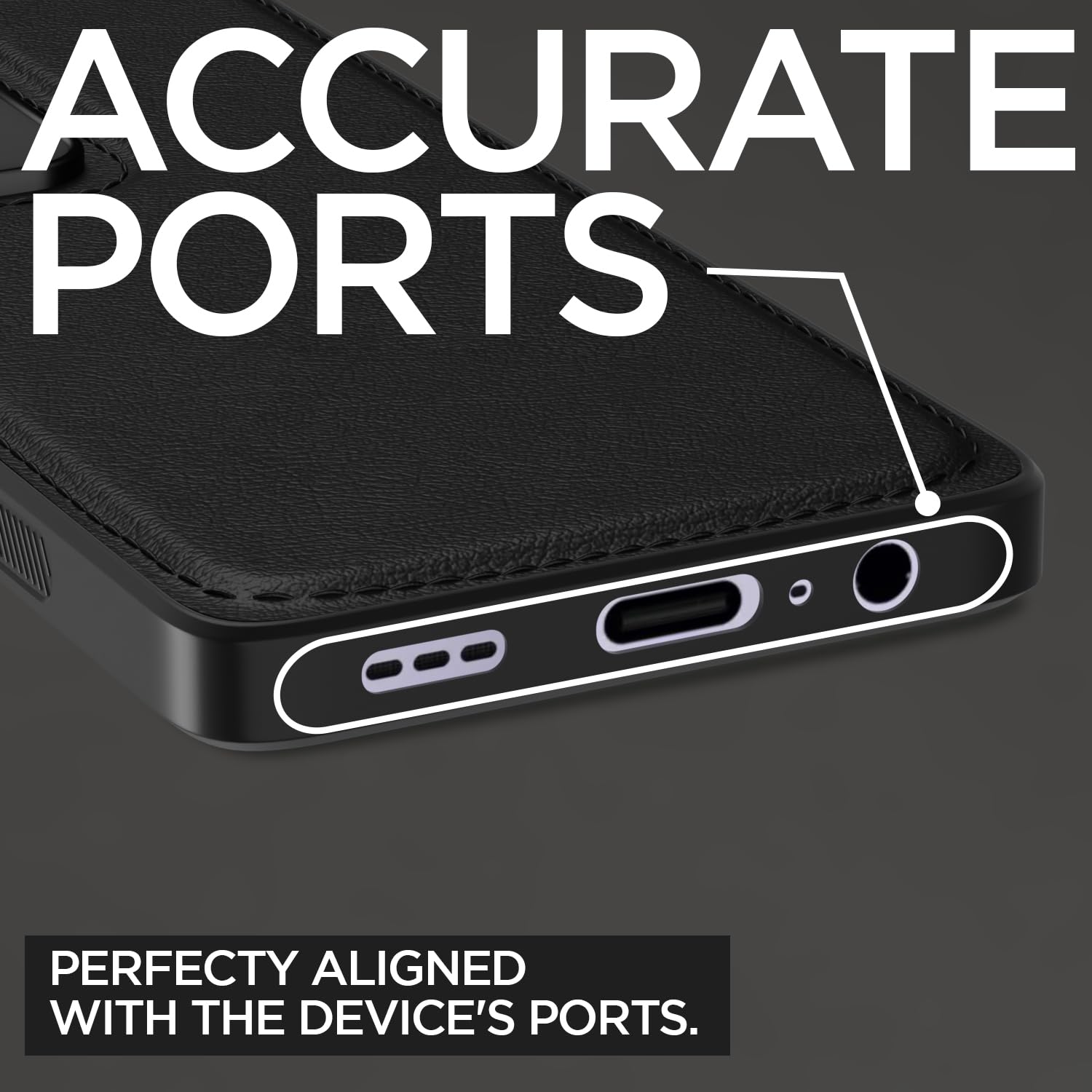 Pikkme  Oppo A3 Pro 5G Leatherback Back Case (Black)