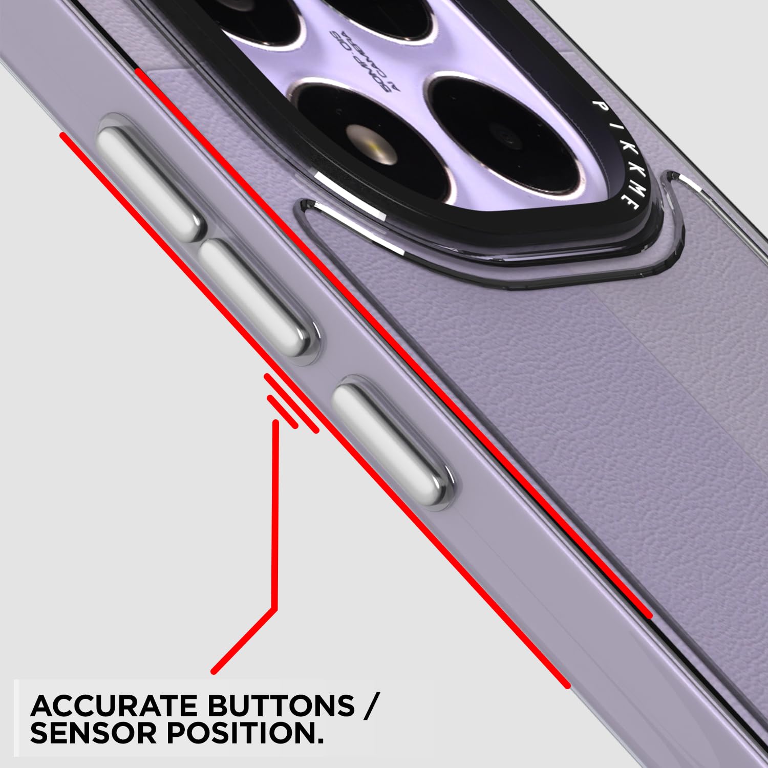 Pikkme Redmi Note 14 Pro 5g Transring Back Cover (Transparent)