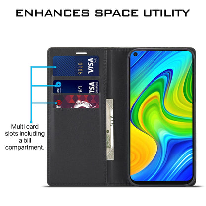Redmi Note 9 flip cover in black by Pikkme – photo 3