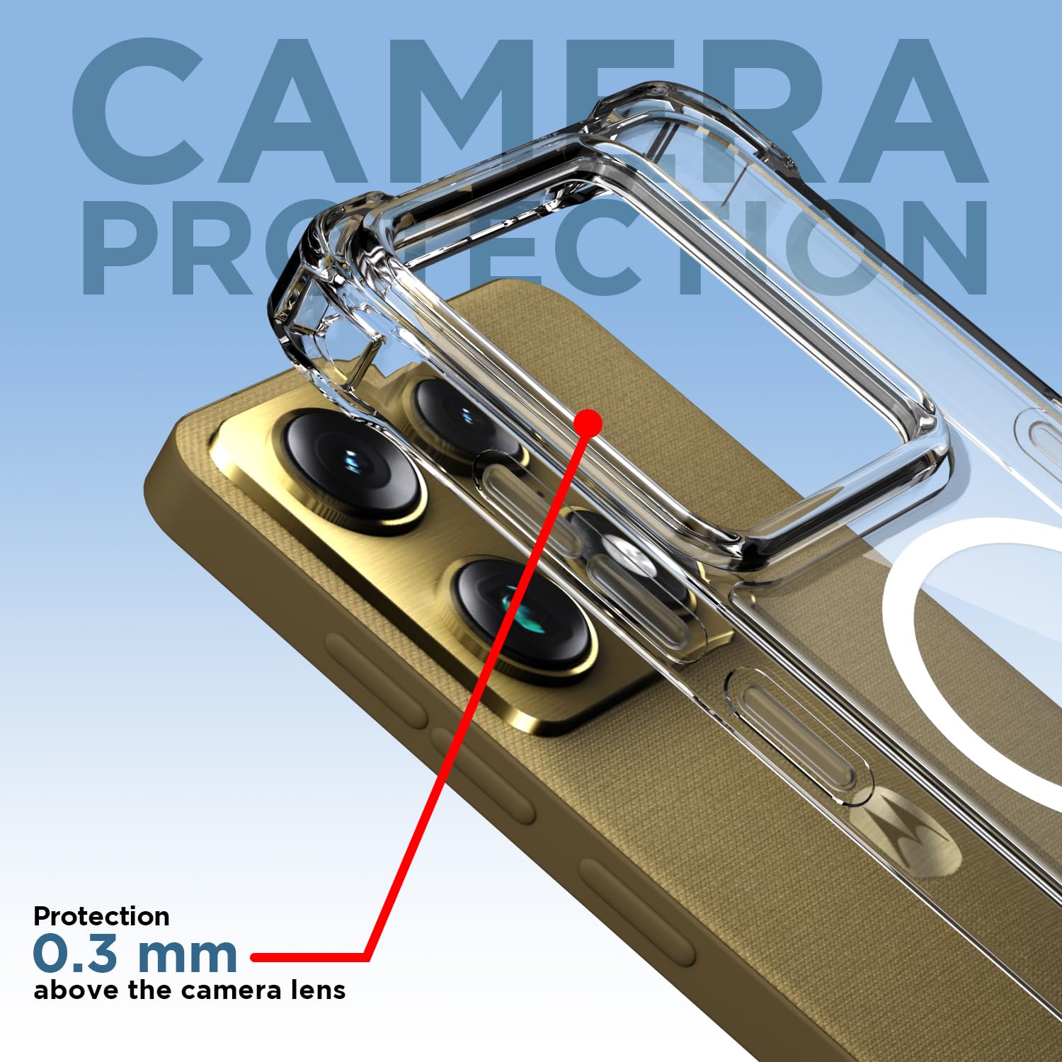 Moto Signature 5G MagSafe back cover in transparent mag-safe by Pikkme – photo 5