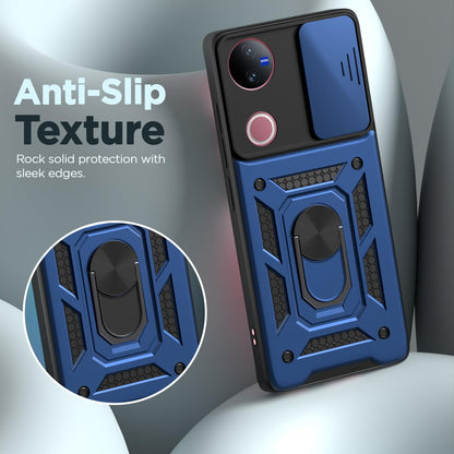 Pikkme iQOO Z10R/Vivo V50/V50e/Vivo T4R 5G D10 Camera Shield blue phone cover – photo 7