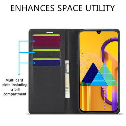 Pikkme black Wallet mobile flip cover for Samsung M30s/M21/M21 2021 – photo 3