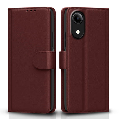 Pikkme brown Wallet wallet flip cover for Vivo T5e