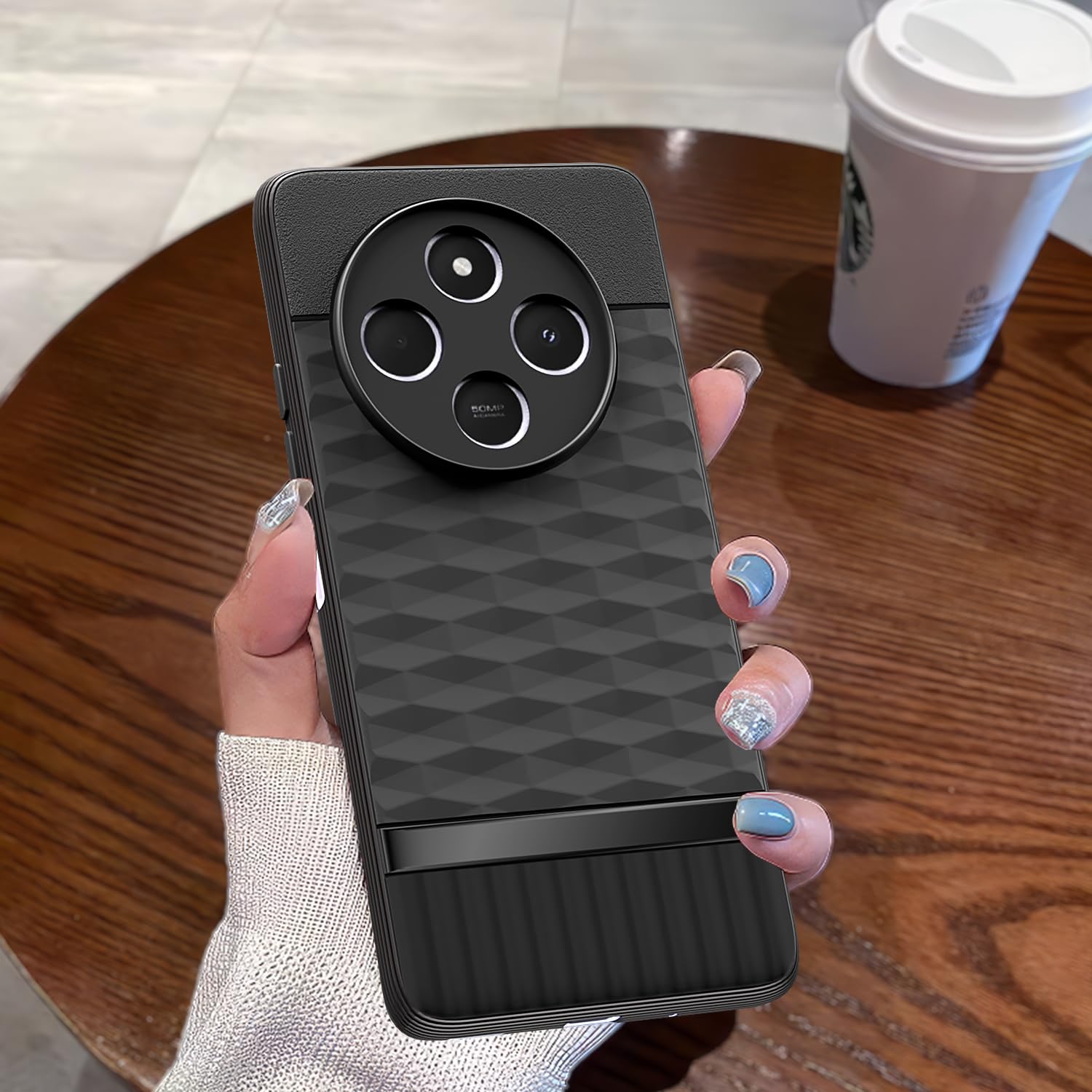 Pikkme black Silicone back cover for Redmi 14c/A4/Poco C75 5G – photo 7