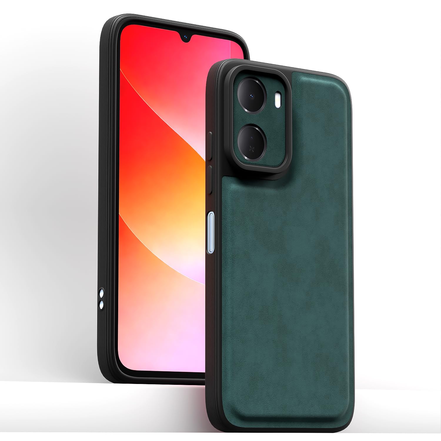Redmi 15A 5G Leather back cover in green by Pikkme – photo 2