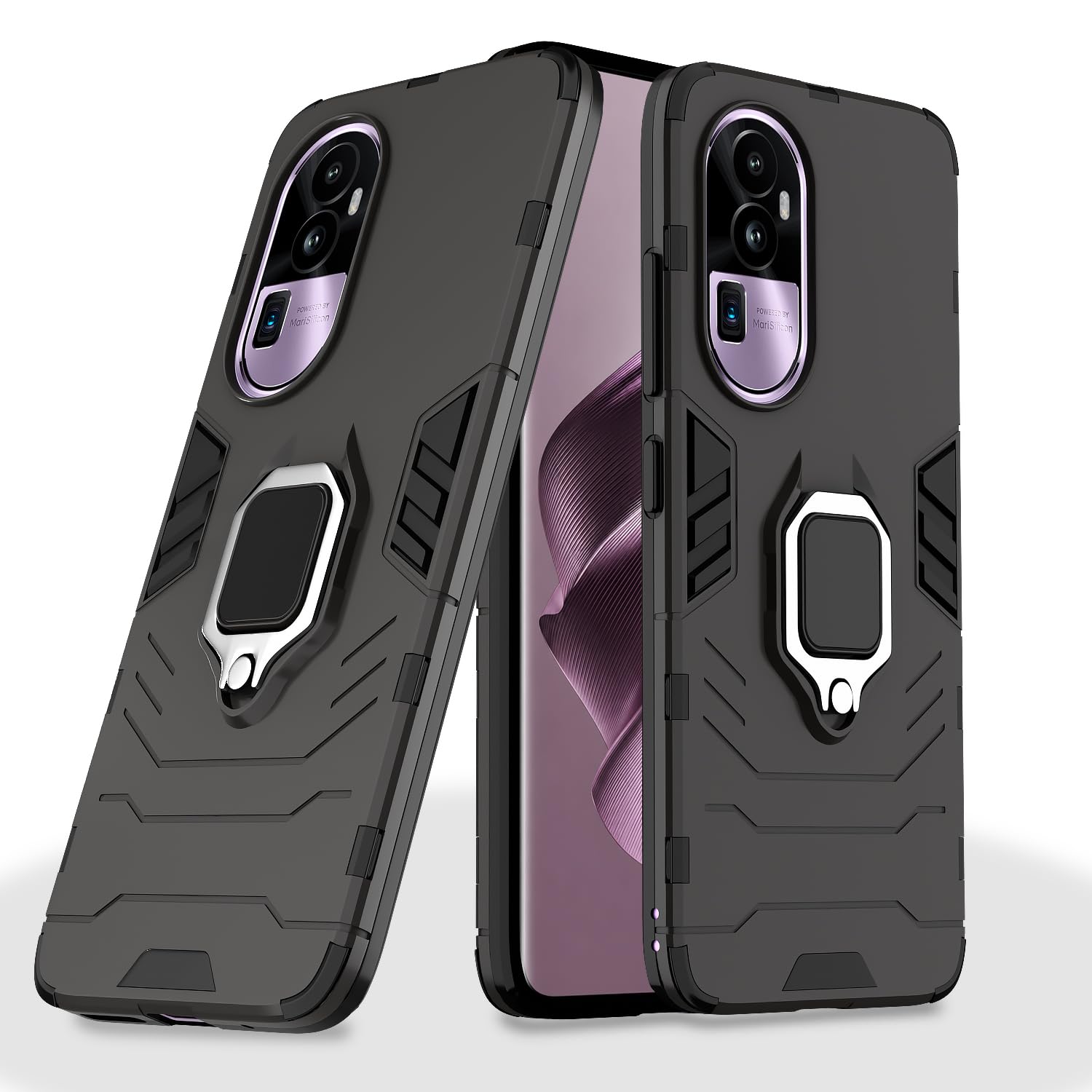 Black mobile back cover for Oppo Reno 10 Pro Plus 5G – Pikkme