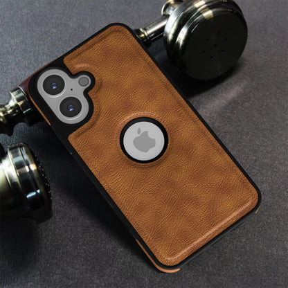 Pikkme iPhone 16 Flexible Pu Leather Back Cover (Brown)