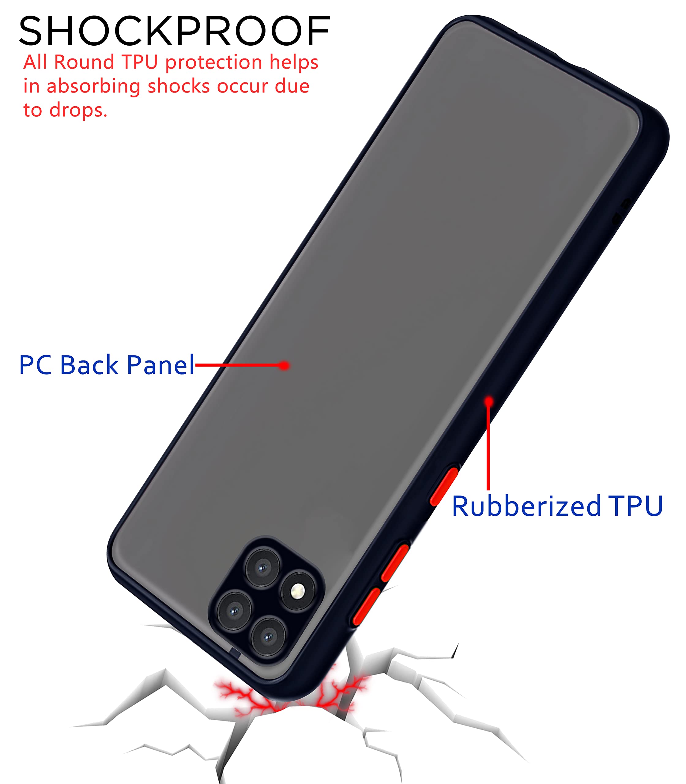 Pikkme black Matte back cover for Poco C3 – photo 4