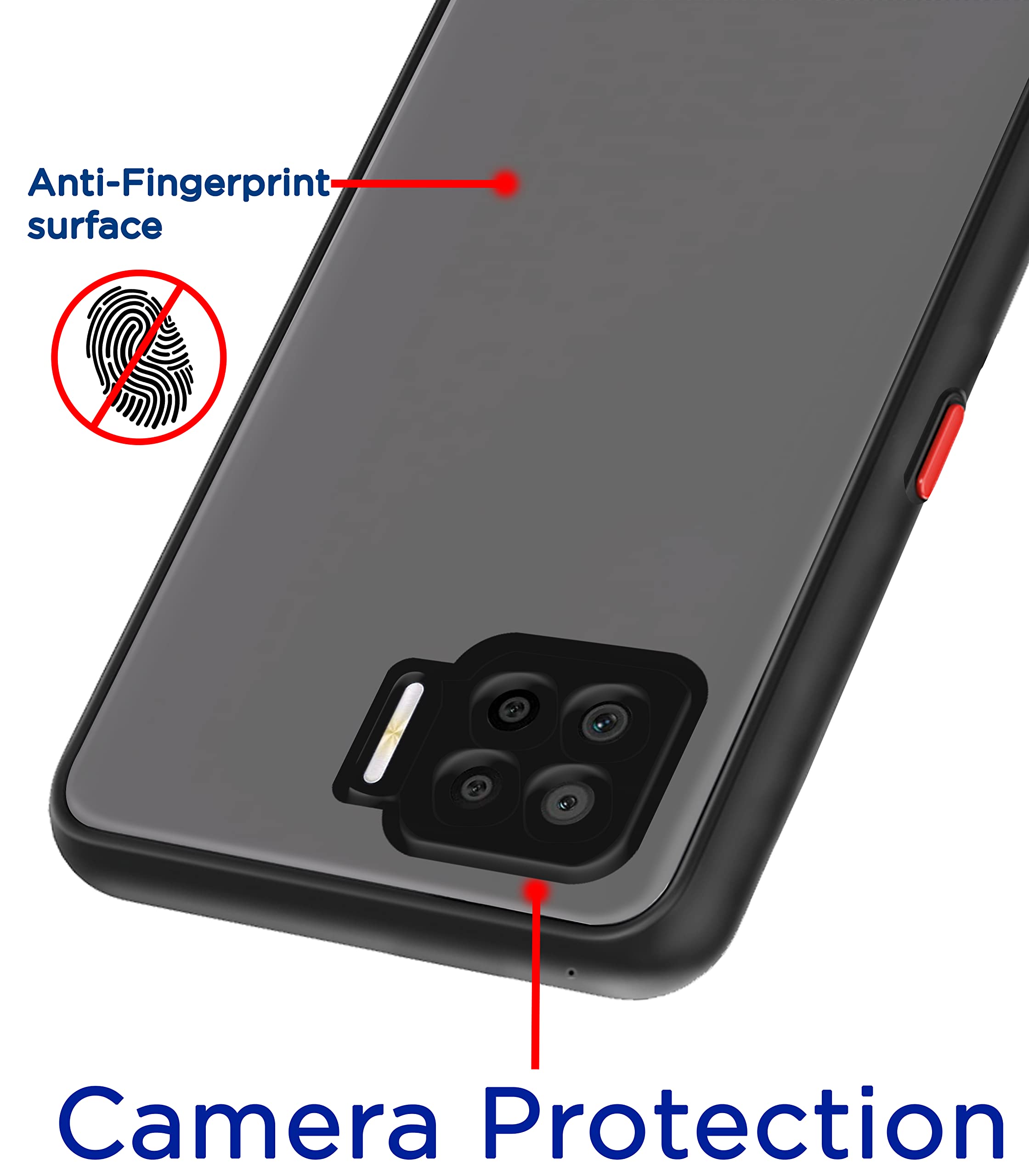 Oppo F17 Pro Hybrid mobile back cover in black by Pikkme – photo 2