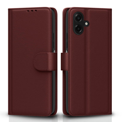 Pikkme brown mobile flip cover for Samsung F70e 5G/M07/M17e/F07/A07/A07 5G