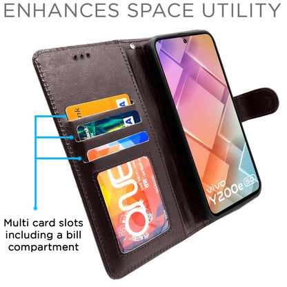 Pikkme coffee Wallet mobile flip cover for Vivo T3/Y200e 5G – photo 2