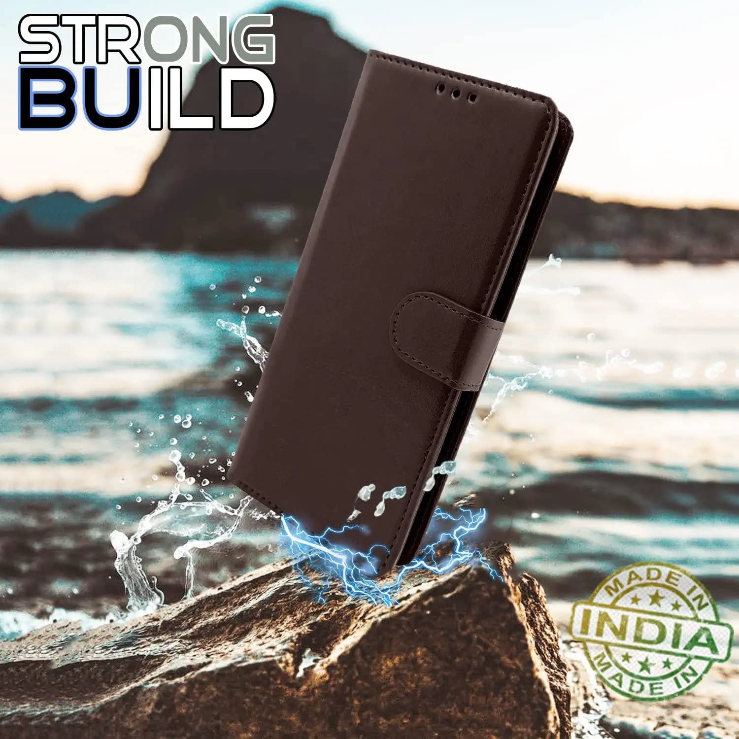 Pikkme Samsung Galaxy J7 Max Flip Cover (Coffee)