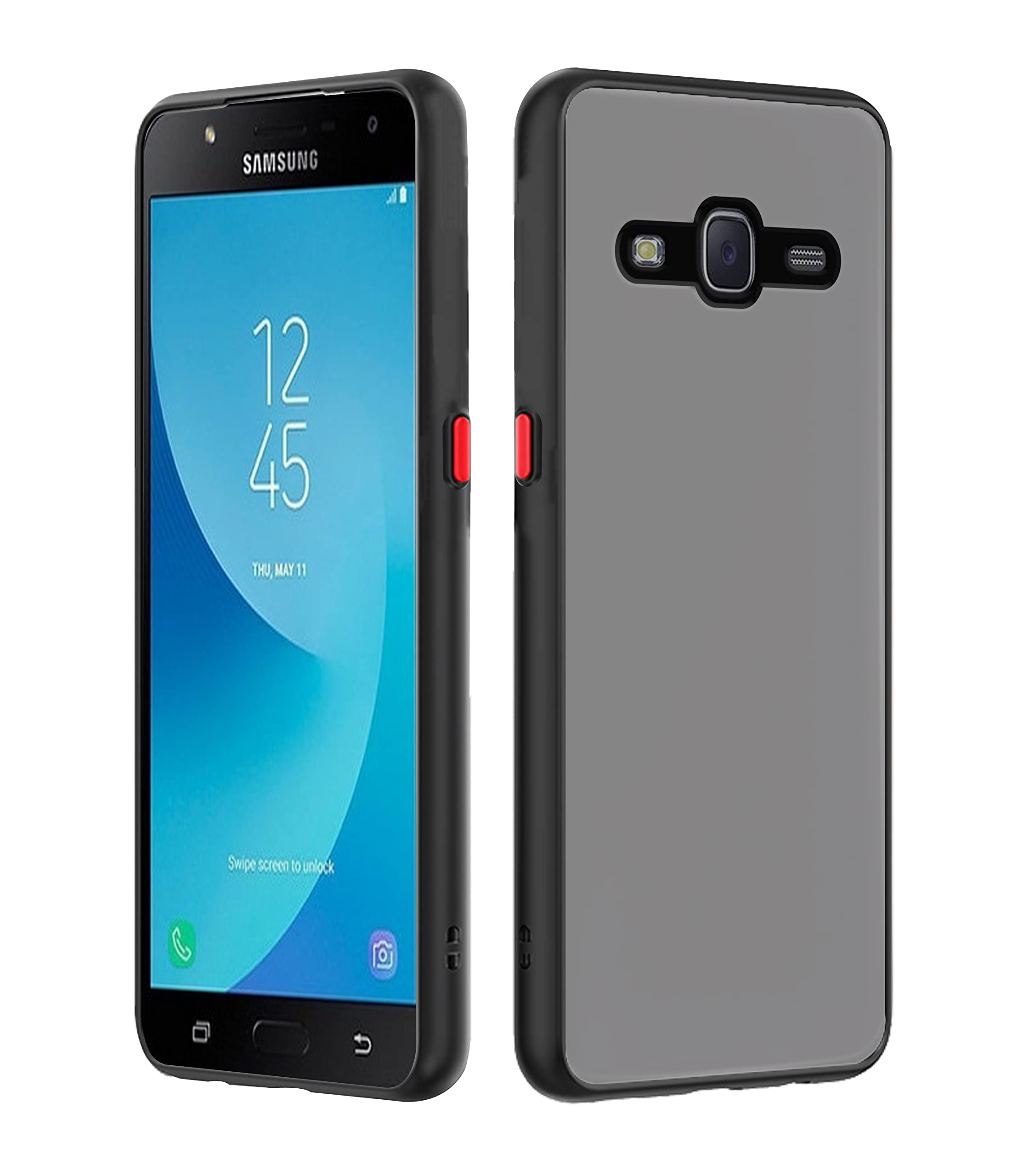 Pikkme Samsung J7 2015/J7 Hybrid black phone cover