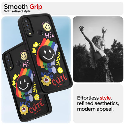 Vivo Y12/Y15/Y17/U10 Soft Silicone mobile back cover in black by Pikkme – photo 2