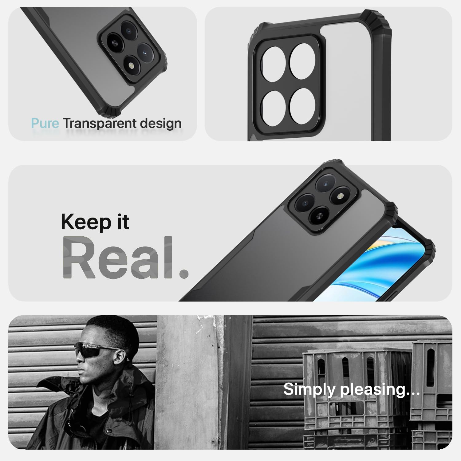 Pikkme Honor X5B Eagle Back Cover (Black)