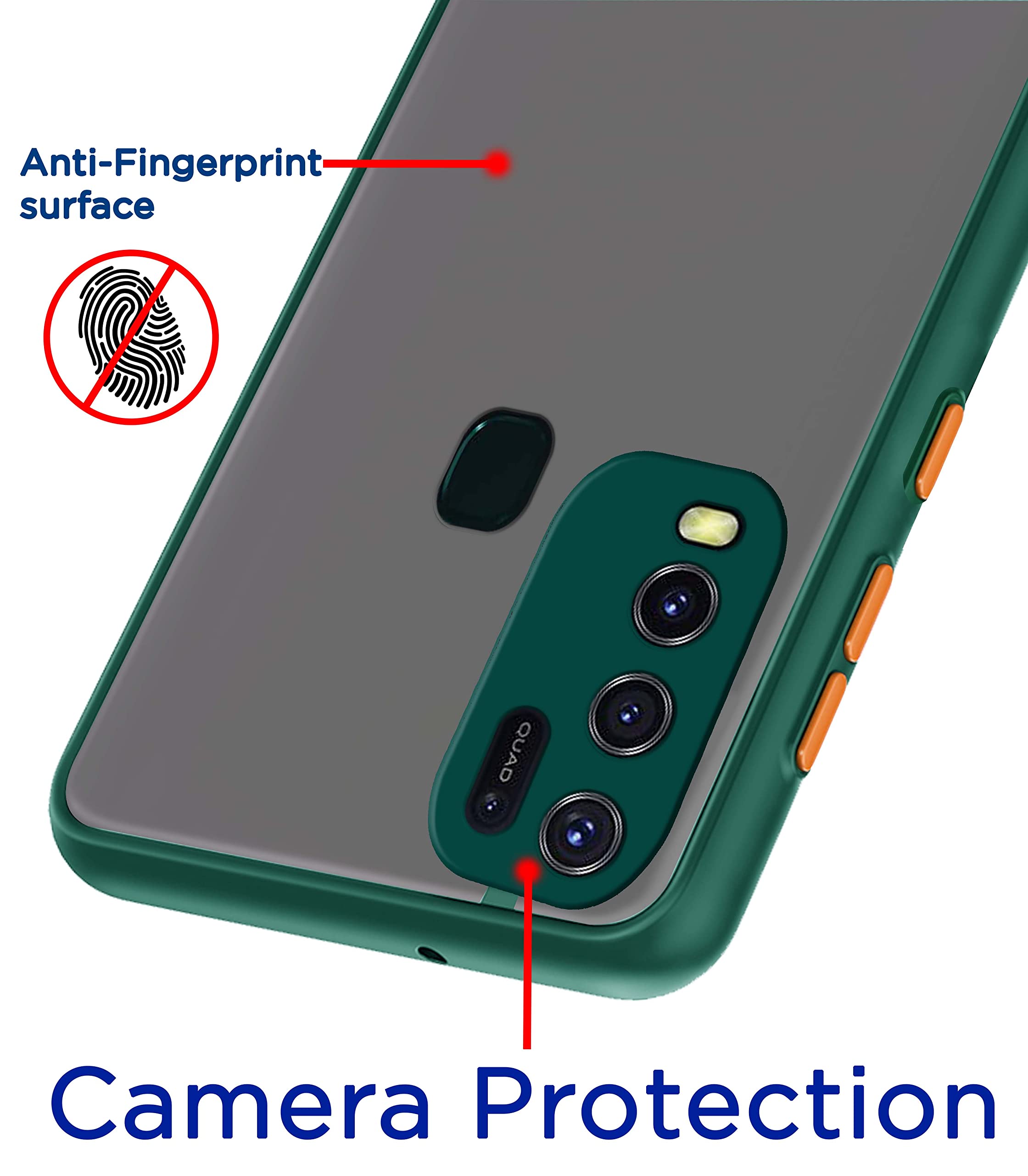 Pikkme Vivo Y30/Y50 green mobile back cover – photo 2