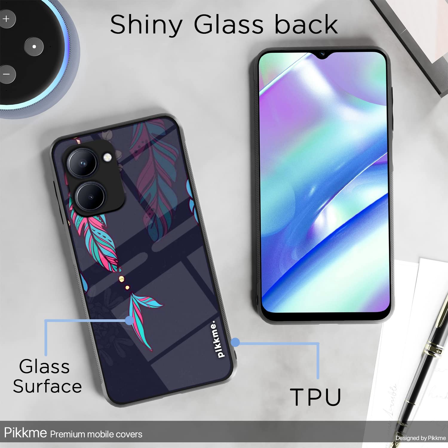 Pikkme Realme C33 Flower mobile back cover – photo 3