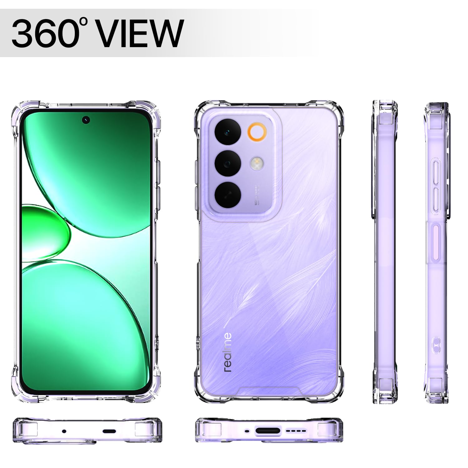 Realme Narzo 90X/C85/15X 5G phone cover in transparent by Pikkme – photo 7