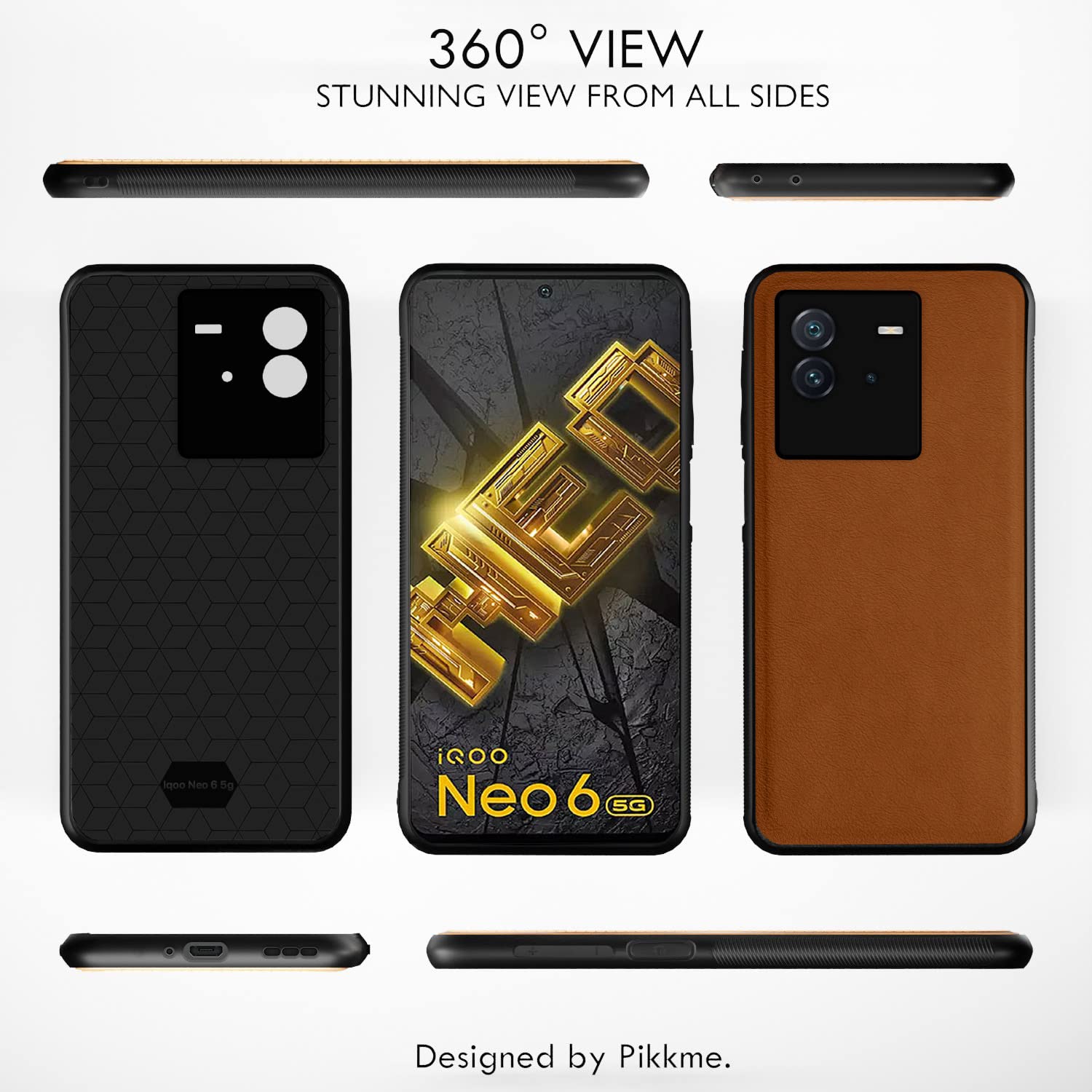 Camel Leather mobile back cover for iQOO Neo 6 5G – Pikkme – photo 3