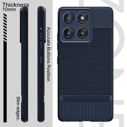 Pikkme Motorola Moto Edge 60 Stylus 5G Gencase Back Cover (Blue)