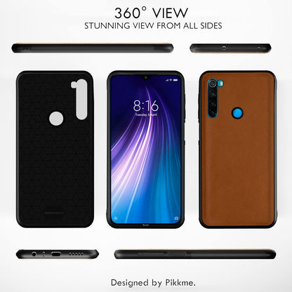 Pikkme camel Leather mobile back cover for Redmi Note 8 – photo 3