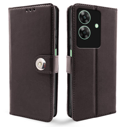 Pikkme coffee wallet flip cover for Realme C61/Narzo N61